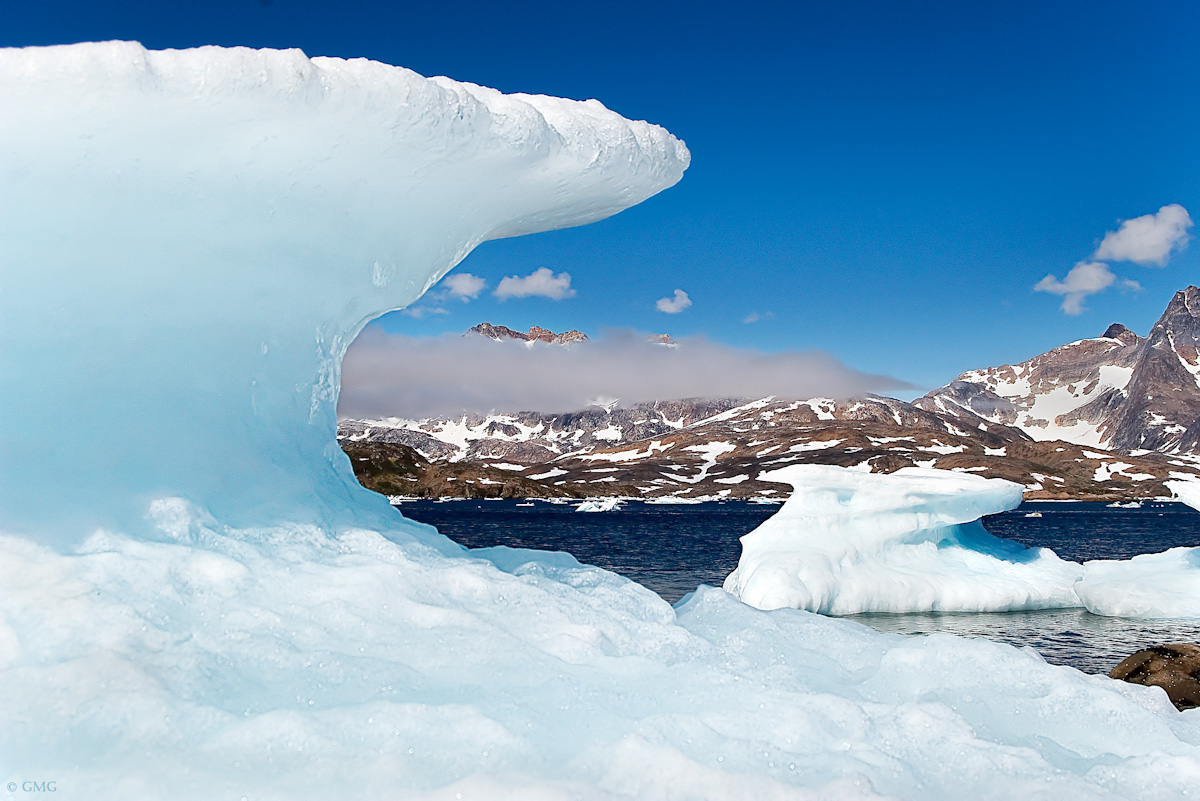 La baia degli iceberg spiaggiati