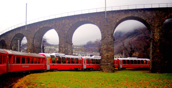 Another view of Brusio scenic spiral viaduct