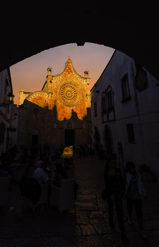 Five Amazing towns in Apulia -Ostuni cathedral at sunset