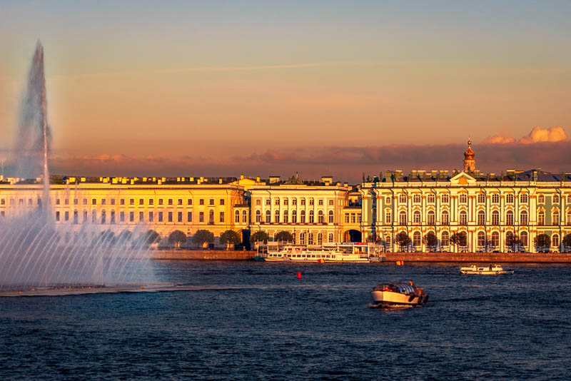 Neva embankment Saint Petersburg