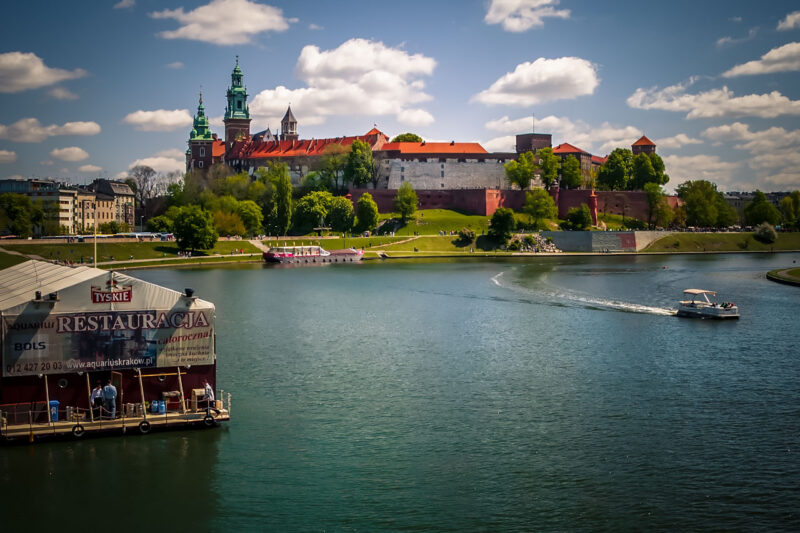 Wawel castle and the Vistula river