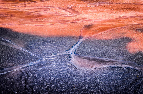 Depositi di sale - Salina di Cervia acqua rossa e sale candido