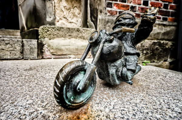 A caccia di gnomi - Wroclaw gnomes - The biker