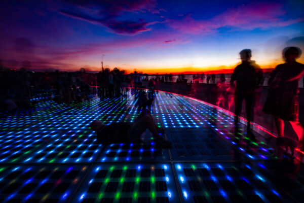 Zadar psychedelic sunsets Zara Saluto al sole