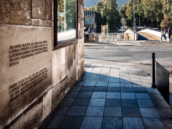 Where it all began
Crossroad of Sarajevo, place of the assassination of Franz Ferdinand by Gavrilo Princip