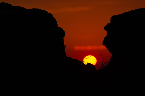 Cycladic sunset. 
Armenisti lighthouse, Mykonos, Cyclades, Greece