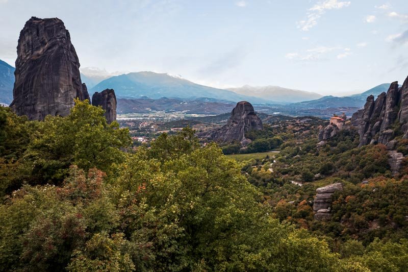 Meteora Valley and Thessaly plain